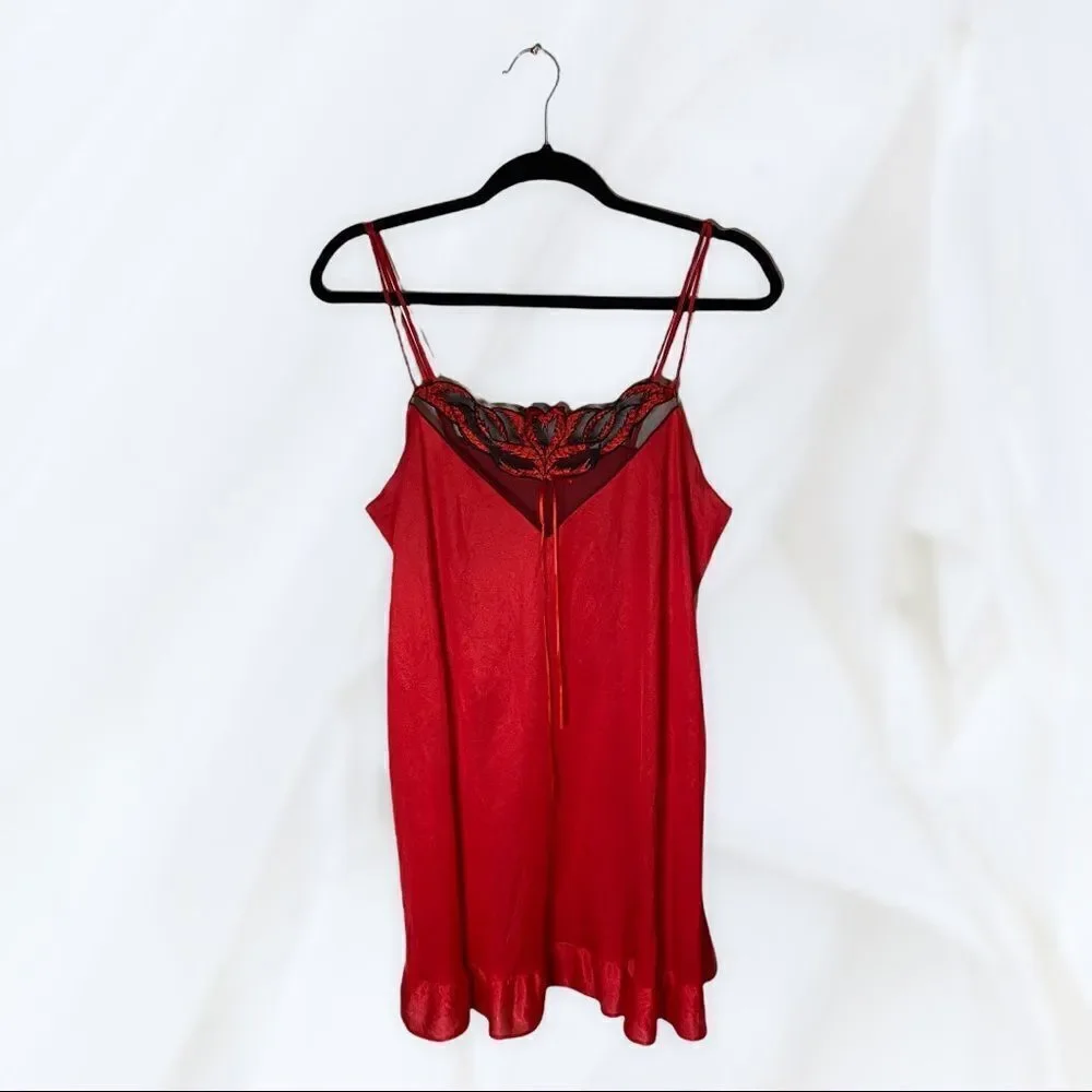 Y2K Gloria Vanderbuilt Red Chemise